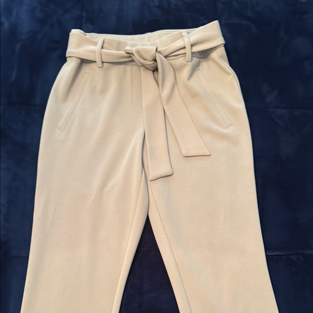 Women's Tan Belted Pants